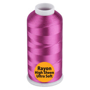 Simthread Vibrant 100% Rayon Viscose 40wt Embroidery Thread Single Spool - 5000M - 20 Colors - Simthread - High Quality Machine Embroidery Thread Supplier