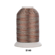 Simthread Vibrant Variegated Polyester Embroidery Thread Single Spool - 1000M - 38 Unique Colors - Simthread - High Quality Machine Embroidery Thread Supplier