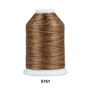 Simthread Vibrant Variegated Polyester Embroidery Thread Single Spool - 1000M - 38 Unique Colors - Simthread - High Quality Machine Embroidery Thread Supplier