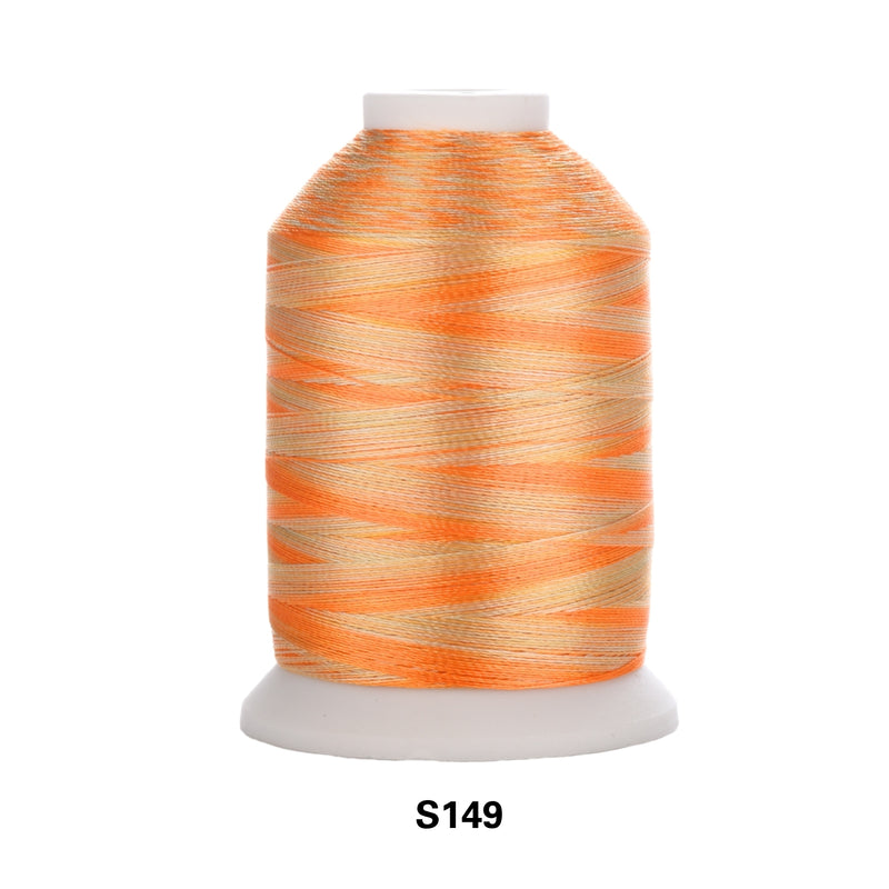 Simthread Vibrant Variegated Polyester Embroidery Thread Single Spool - 1000M - 38 Unique Colors - Simthread - High Quality Machine Embroidery Thread Supplier