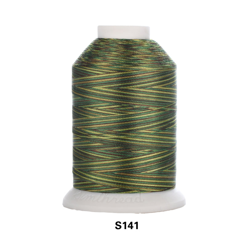 Simthread Vibrant Variegated Polyester Embroidery Thread Single Spool - 1000M - 38 Unique Colors - Simthread - High Quality Machine Embroidery Thread Supplier