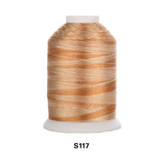 Simthread Vibrant Variegated Polyester Embroidery Thread Single Spool - 1000M - 38 Unique Colors - Simthread - High Quality Machine Embroidery Thread Supplier