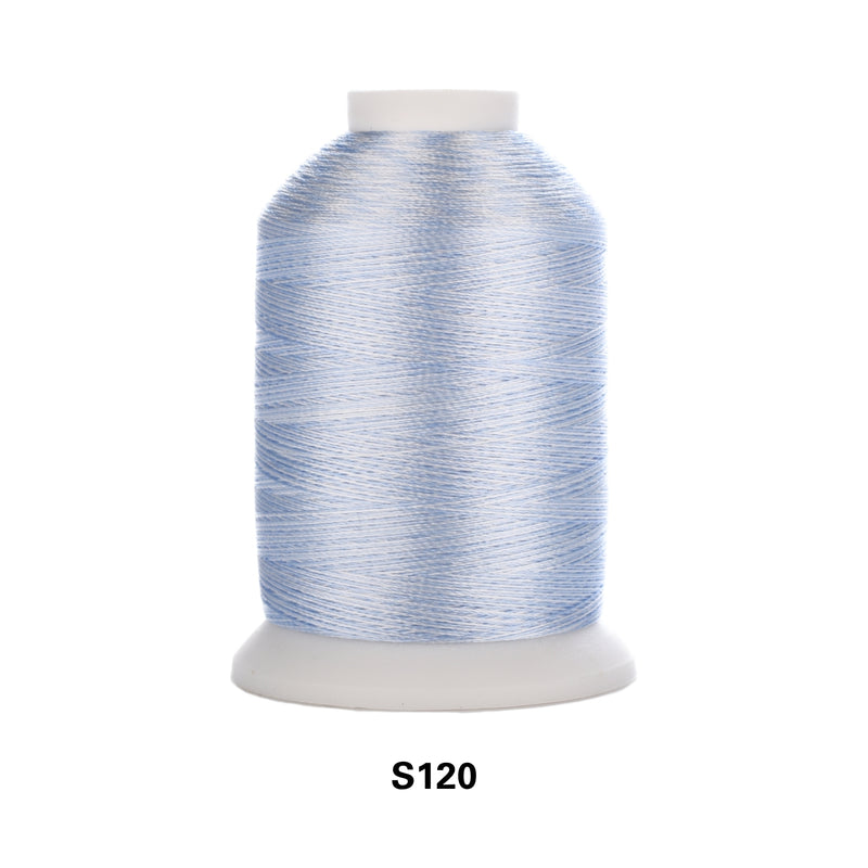 Simthread Vibrant Variegated Polyester Embroidery Thread Single Spool - 1000M - 38 Unique Colors - Simthread - High Quality Machine Embroidery Thread Supplier