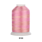 Simthread Vibrant Variegated Polyester Embroidery Thread Single Spool - 1000M - 38 Unique Colors - Simthread - High Quality Machine Embroidery Thread Supplier