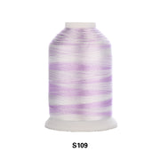 Simthread Vibrant Variegated Polyester Embroidery Thread Single Spool - 1000M - 38 Unique Colors - Simthread - High Quality Machine Embroidery Thread Supplier
