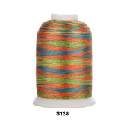 Simthread Vibrant Variegated Polyester Embroidery Thread Single Spool - 1000M - 38 Unique Colors - Simthread - High Quality Machine Embroidery Thread Supplier