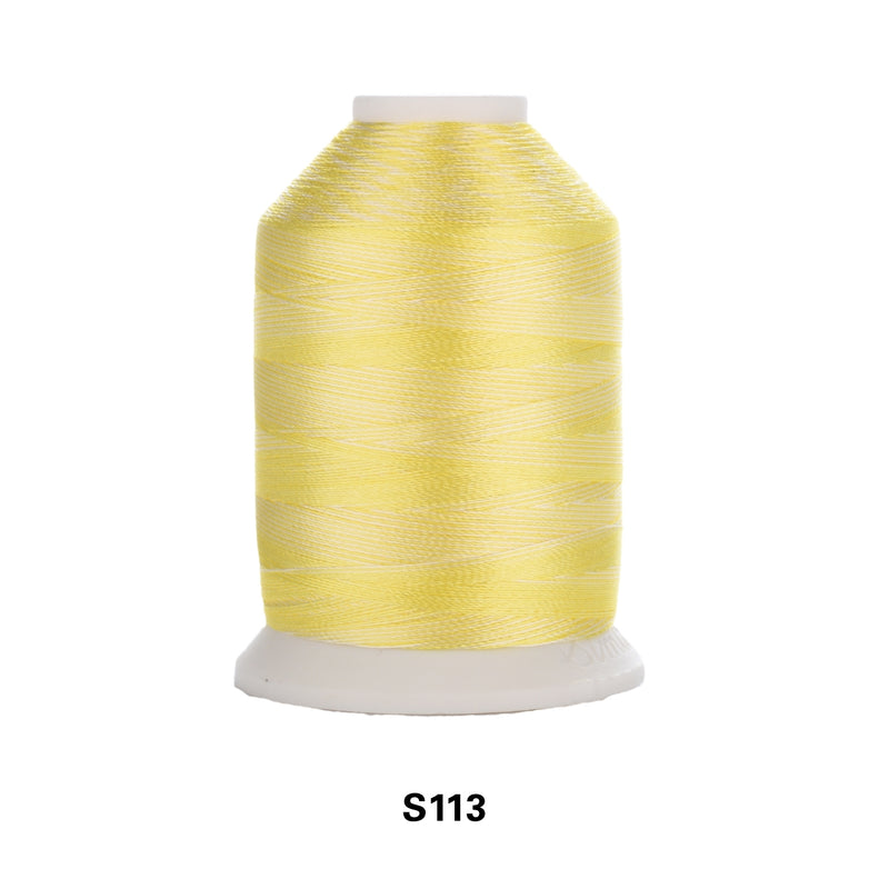 Simthread Vibrant Variegated Polyester Embroidery Thread Single Spool - 1000M - 38 Unique Colors - Simthread - High Quality Machine Embroidery Thread Supplier