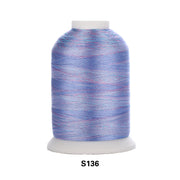 Simthread Vibrant Variegated Polyester Embroidery Thread Single Spool - 1000M - 38 Unique Colors - Simthread - High Quality Machine Embroidery Thread Supplier