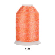 Simthread Vibrant Variegated Polyester Embroidery Thread Single Spool - 1000M - 38 Unique Colors - Simthread - High Quality Machine Embroidery Thread Supplier