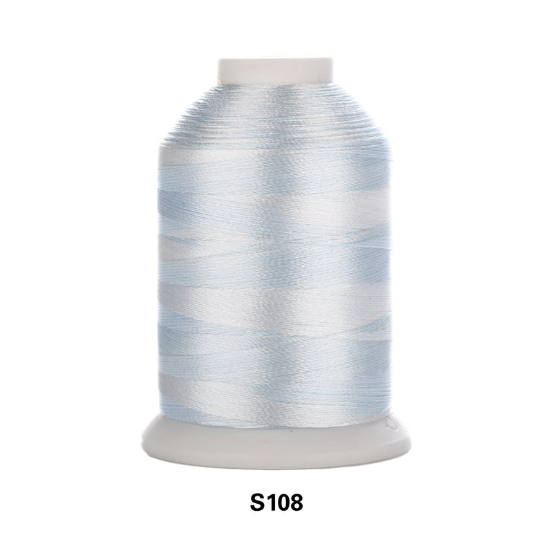 Simthread Vibrant Variegated Polyester Embroidery Thread Single Spool - 1000M - 38 Unique Colors - Simthread - High Quality Machine Embroidery Thread Supplier