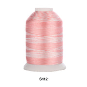 Simthread Vibrant Variegated Polyester Embroidery Thread Single Spool - 1000M - 38 Unique Colors - Simthread - High Quality Machine Embroidery Thread Supplier