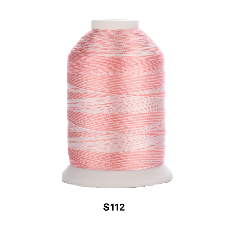 Simthread Vibrant Variegated Polyester Embroidery Thread Single Spool - 1000M - 38 Unique Colors - Simthread - High Quality Machine Embroidery Thread Supplier