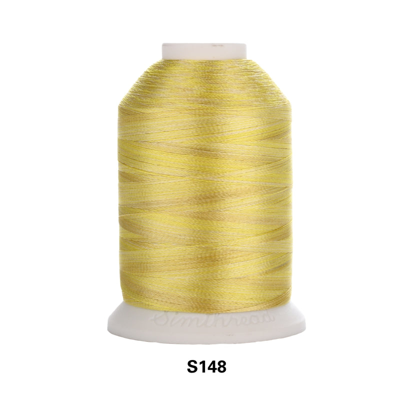 Simthread Vibrant Variegated Polyester Embroidery Thread Single Spool - 1000M - 38 Unique Colors - Simthread - High Quality Machine Embroidery Thread Supplier