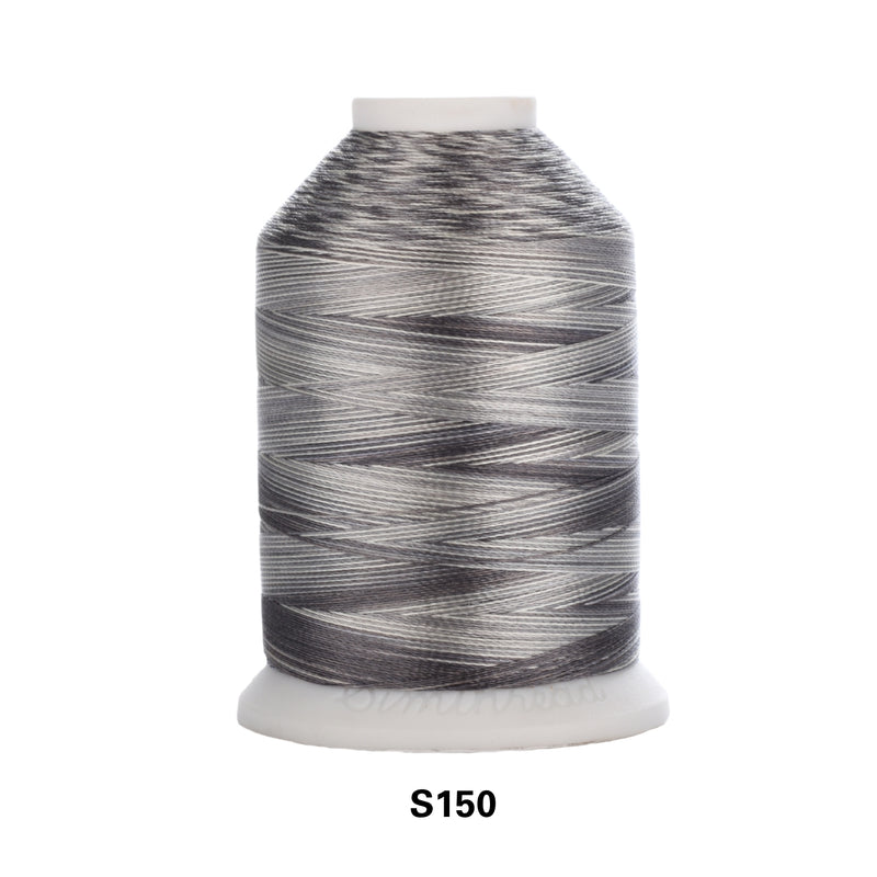 Simthread Vibrant Variegated Polyester Embroidery Thread Single Spool - 1000M - 38 Unique Colors - Simthread - High Quality Machine Embroidery Thread Supplier