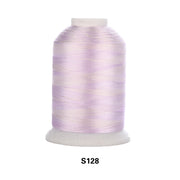 Simthread Vibrant Variegated Polyester Embroidery Thread Single Spool - 1000M - 38 Unique Colors - Simthread - High Quality Machine Embroidery Thread Supplier