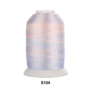 Simthread Vibrant Variegated Polyester Embroidery Thread Single Spool - 1000M - 38 Unique Colors - Simthread - High Quality Machine Embroidery Thread Supplier