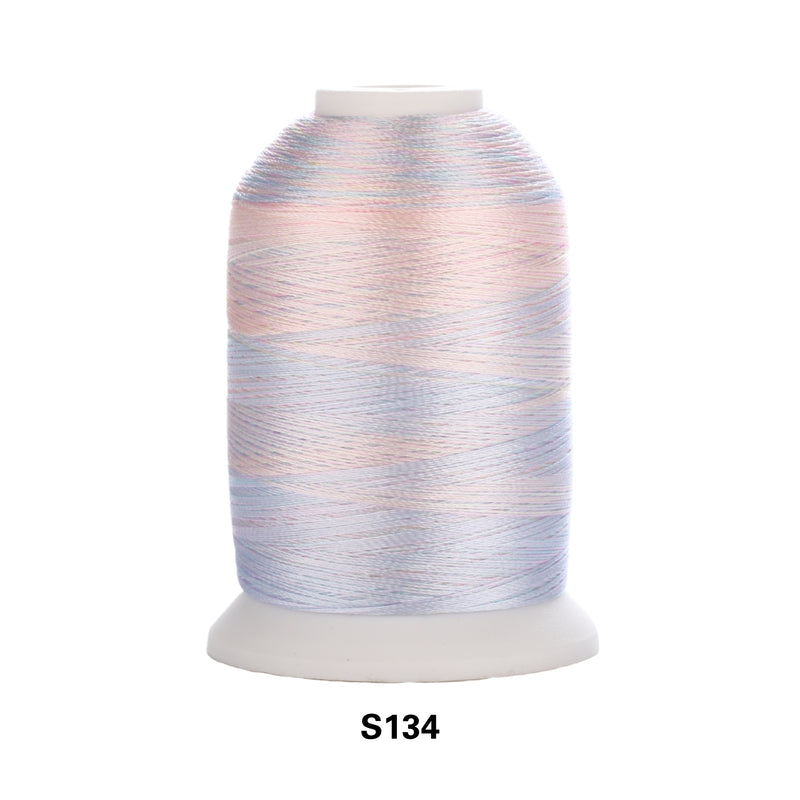 Simthread Vibrant Variegated Polyester Embroidery Thread Single Spool - 1000M - 38 Unique Colors - Simthread - High Quality Machine Embroidery Thread Supplier