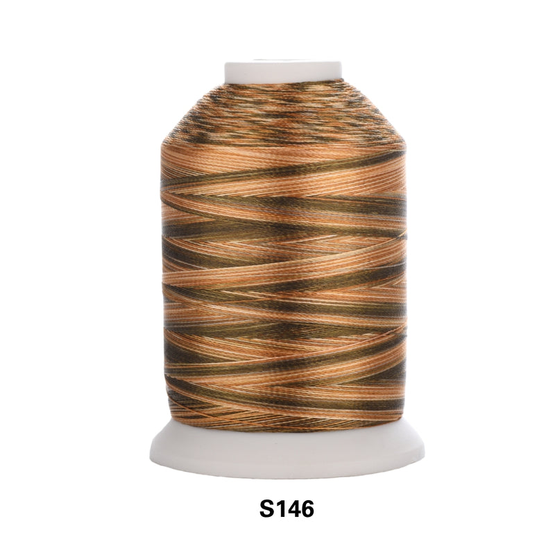 Simthread Vibrant Variegated Polyester Embroidery Thread Single Spool - 1000M - 38 Unique Colors - Simthread - High Quality Machine Embroidery Thread Supplier