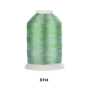 Simthread Vibrant Variegated Polyester Embroidery Thread Single Spool - 1000M - 38 Unique Colors - Simthread - High Quality Machine Embroidery Thread Supplier