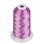 Simthread Vibrant Variegated Polyester Embroidery Thread Single Spool - 5000M - 38 Unique Colors - Simthread - High Quality Machine Embroidery Thread Supplier