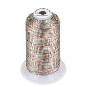 Simthread Vibrant Variegated Polyester Embroidery Thread Single Spool - 5000M - 38 Unique Colors - Simthread - High Quality Machine Embroidery Thread Supplier