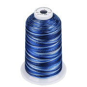 Simthread Vibrant Variegated Polyester Embroidery Thread Single Spool - 5000M - 38 Unique Colors - Simthread - High Quality Machine Embroidery Thread Supplier