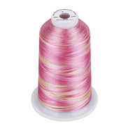 Simthread Vibrant Variegated Polyester Embroidery Thread Single Spool - 5000M - 38 Unique Colors - Simthread - High Quality Machine Embroidery Thread Supplier