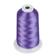 Simthread Vibrant Variegated Polyester Embroidery Thread Single Spool - 5000M - 38 Unique Colors - Simthread - High Quality Machine Embroidery Thread Supplier