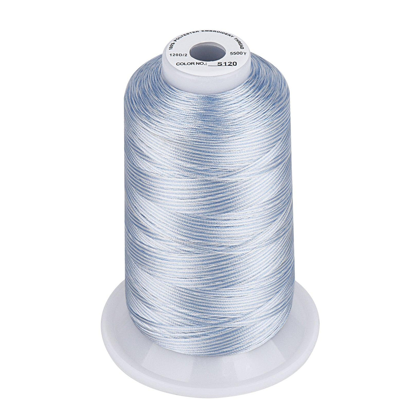 Simthread Vibrant Variegated Polyester Embroidery Thread Single Spool ...