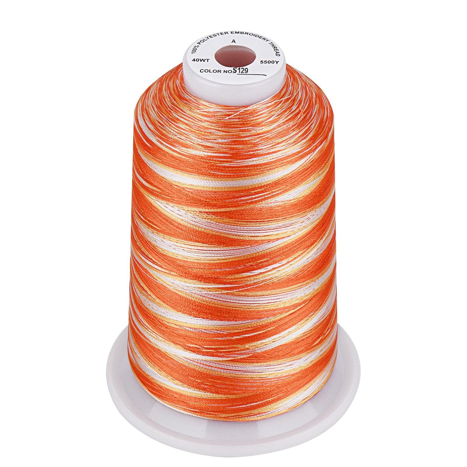 Simthread Vibrant Variegated Polyester Embroidery Thread Single Spool ...