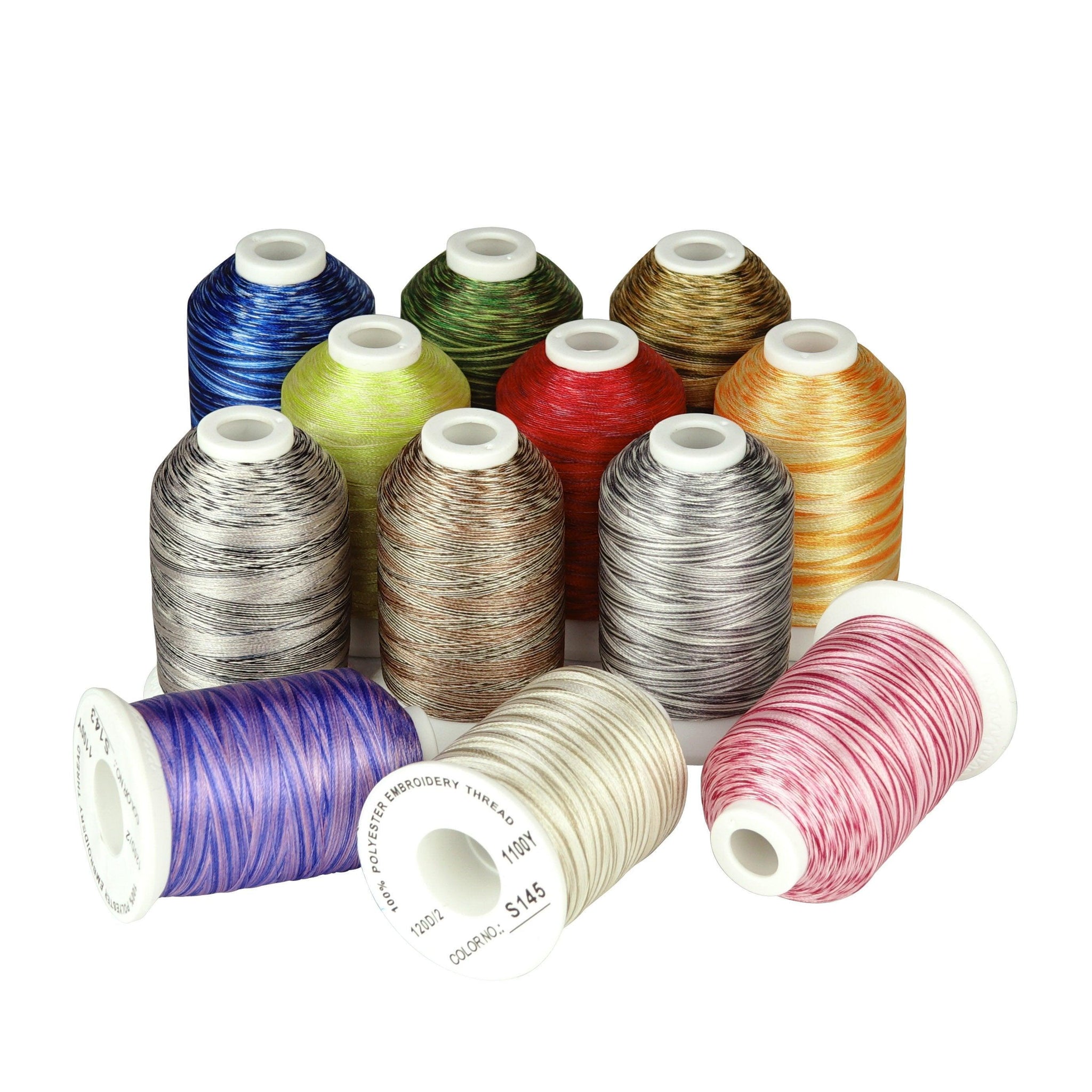 Variegated Colors — Simthread - High Quality Machine Embroidery Thread ...