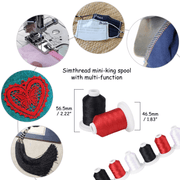 21 Spools Black/White/Red Embroidery Thread 800Y - Simthread - High Quality Machine Embroidery Thread Supplier