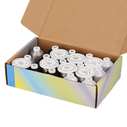 21 Spools Black/White/Silver Embroidery Thread 800Y - Simthread - High Quality Machine Embroidery Thread Supplier