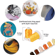 21 Spools Brown & Gold Embroidery Thread 800Y - Simthread - High Quality Machine Embroidery Thread Supplier