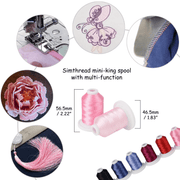 21 Spools Red & Purple Embroidery Thread 800Y - Simthread - High Quality Machine Embroidery Thread Supplier
