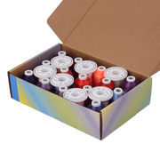 21 Spools Red & Purple Embroidery Thread 800Y - Simthread - High Quality Machine Embroidery Thread Supplier