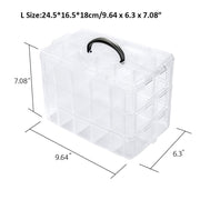 3 Layers Empty Plastic Box for Thread Storage - Simthread - High Quality Machine Embroidery Thread Supplier