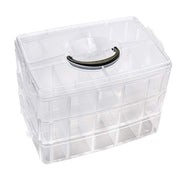 3 Layers Empty Plastic Box for Thread Storage - Simthread - High Quality Machine Embroidery Thread Supplier