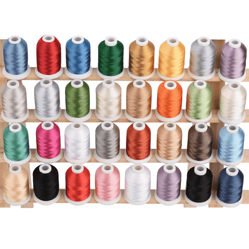 Brother ETKS110 110 Cones Simplicity Pro Machine Embroidery Thread Set With  2 White Metal Storage Racks – World Weidner