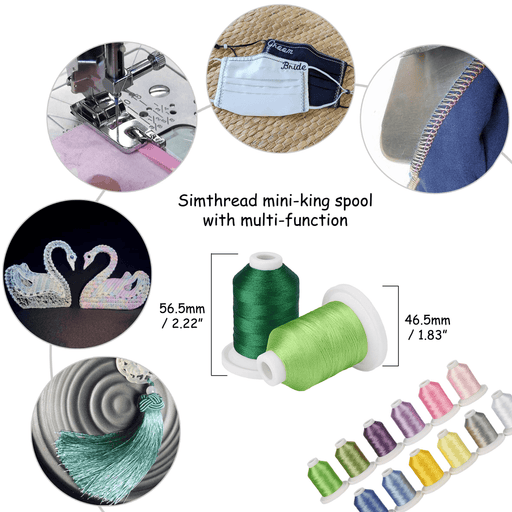 Simthread 12 Spring Colors All Purposes Cotton Thread — Simthread - High  Quality Machine Embroidery Thread Supplier