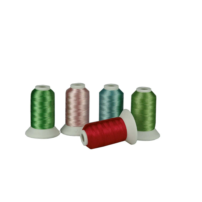 63 COLORS POLYESTER EMBROIDERY THREAD KIT PLASTIC BOX-550/1100YARDS ...