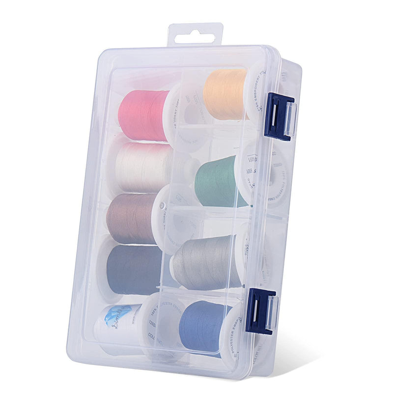 9 Colors Snap Spools Embroidery Thread 730M - Simthread - High Quality Machine Embroidery Thread Supplier
