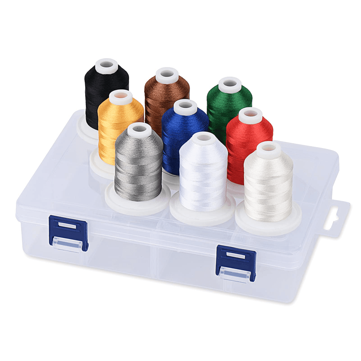 9 Pattern Threads 9 Colors Snap Spools Embroidery Thread 730M — Simthread - High Quality ...
