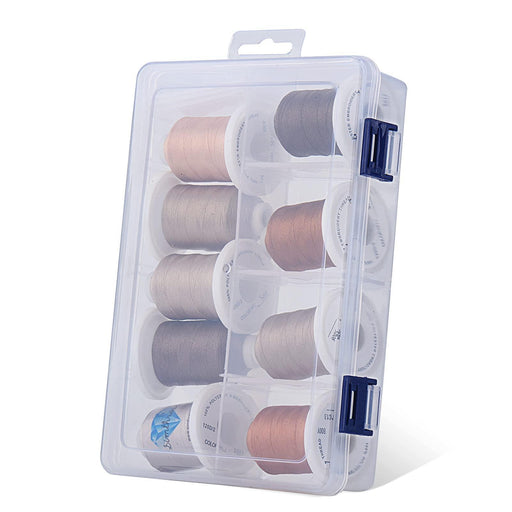 9 Kind of Brown Snap Spools Embroidery Thread 730M - Simthread - High Quality Machine Embroidery Thread Supplier