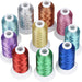 Simthread 10 Essential Colors Metallic Embroidery Thread Kit 500M - Simthread - High Quality Machine Embroidery Thread Supplier