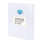 Simthread 100 Pcs Cut Away Embroidery Stabilizer Backing - 10"x12" - Simthread - High Quality Machine Embroidery Thread Supplier