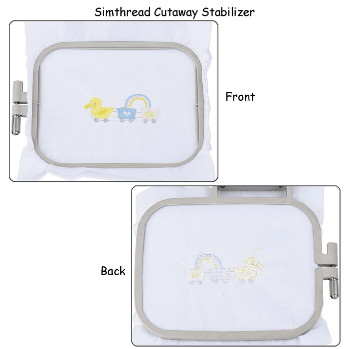 Simthread 100 Pcs Cut Away Embroidery Stabilizer Backing - 10"x12" - Simthread - High Quality Machine Embroidery Thread Supplier