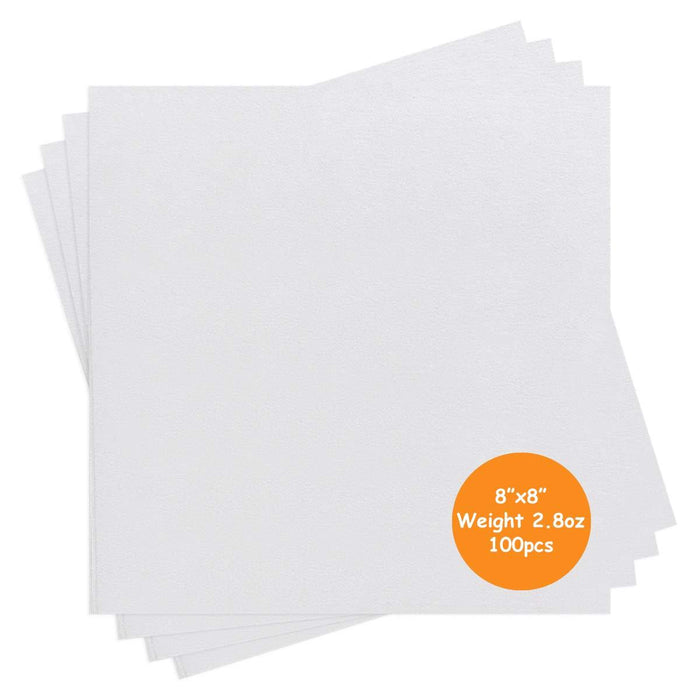 Simthread 100 Pcs Cut Away Embroidery Stabilizer Backing - 8x 8