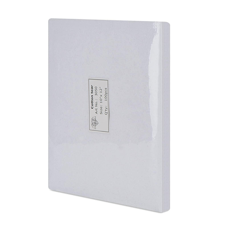 Simthread 100 Pcs Tear Away Embroidery Stabilizer Backing - 10" x 12" - Simthread - High Quality Machine Embroidery Thread Supplier