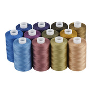 Simthread 12 Jeans & Neutral Colors Cotton Quilting Thread - 500M C550Y12C05 - Simthread - High Quality Machine Embroidery Thread Supplier
